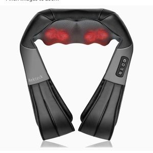 Nekteck Shiatsu Neck and Back Massager with Soothing Heat